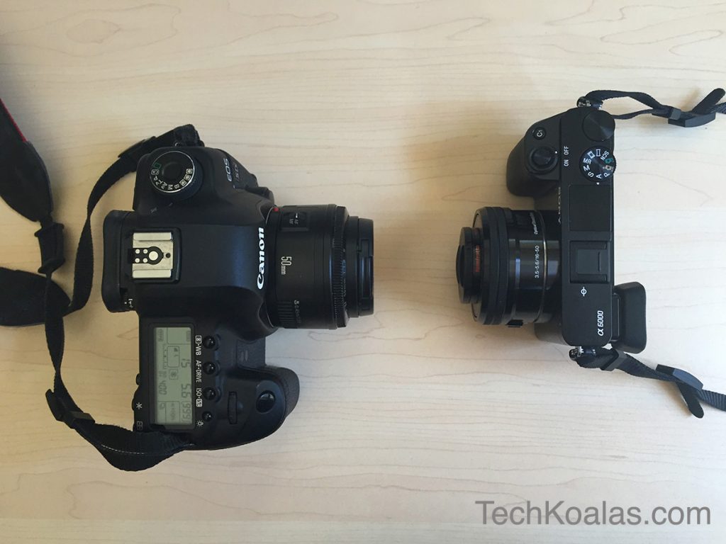 Sony-mirrorless-camera-A6000-and-Canon-5D-Mark-II-side-by-side-2