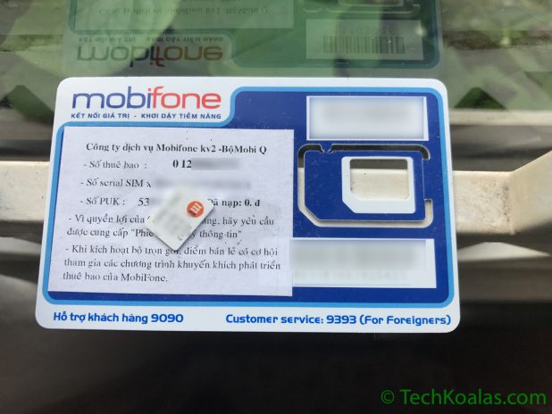 mobifone 4G Sim Card comes with a phone number and unlimited data for high-speed internet